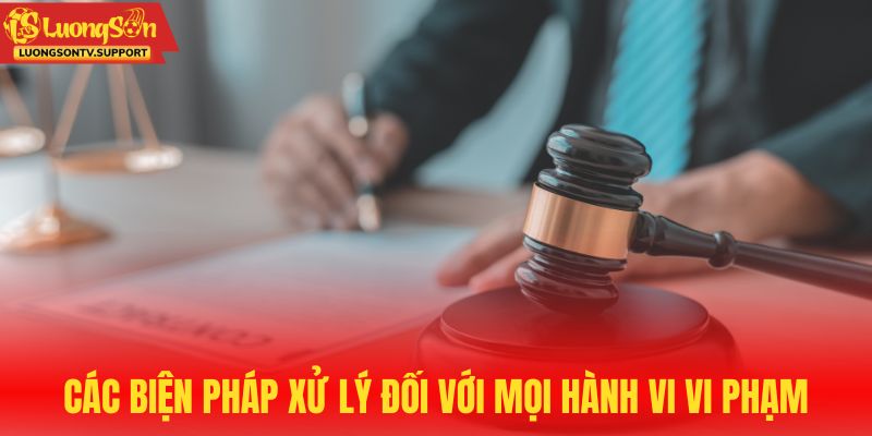 Các biện pháp xử lý đối với mọi hành vi vi phạm