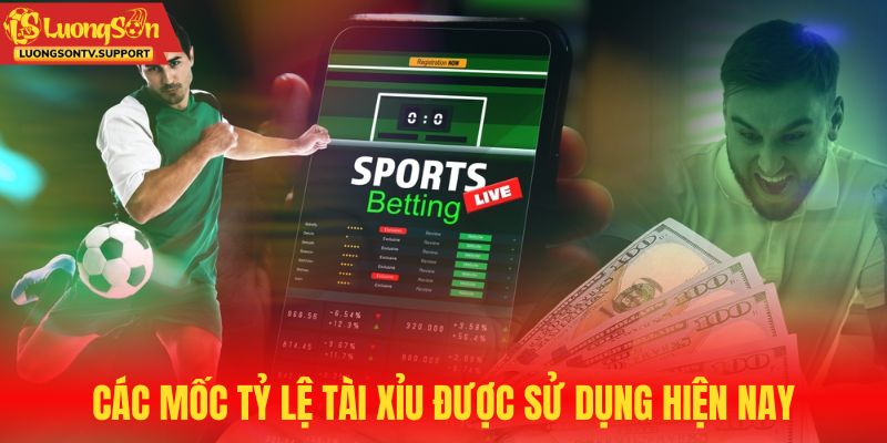 Các mốc tỷ lệ tài xỉu được sử dụng hiện nay